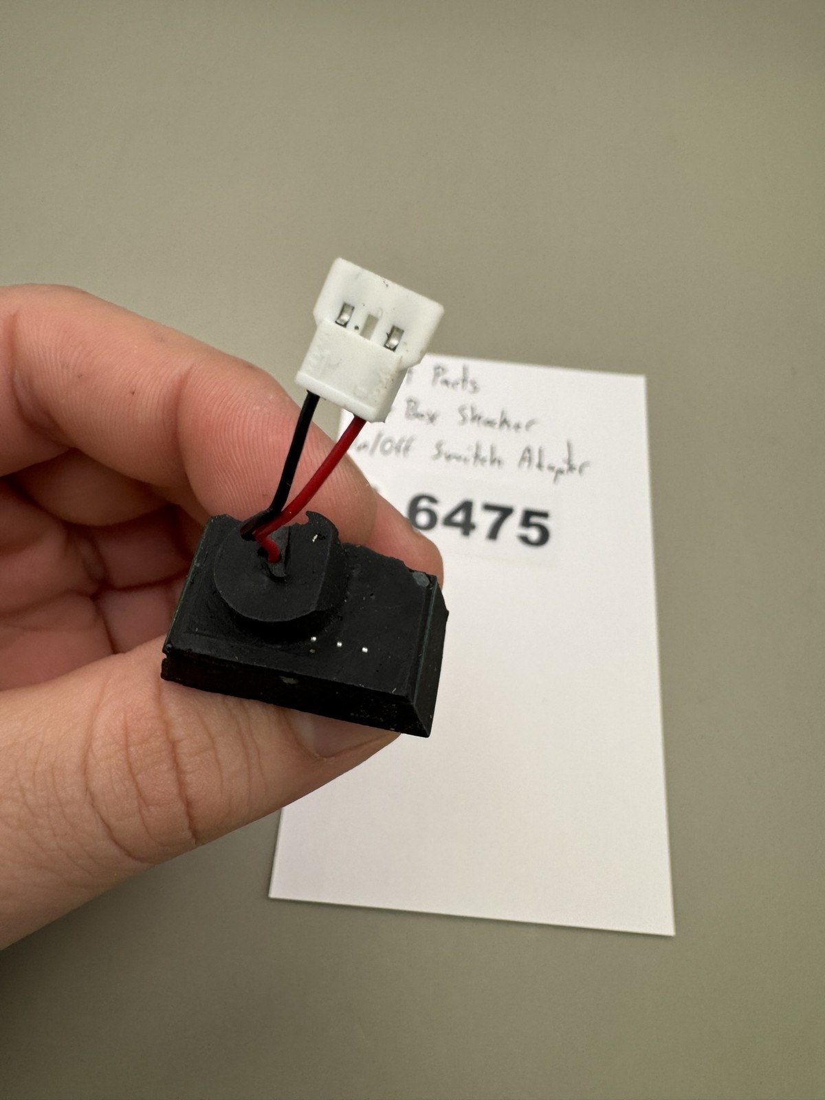Smart Parts Shoe Box Shaker On/Off Switch Alert