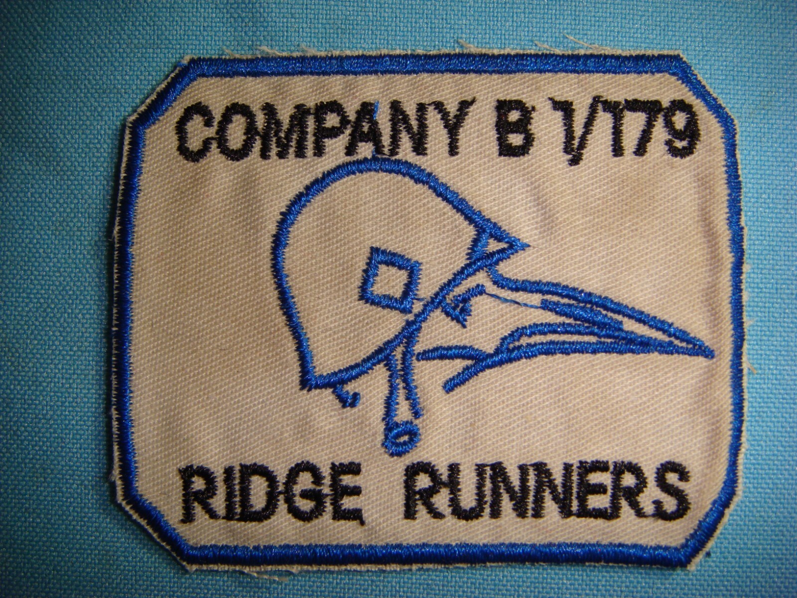 PATCH US ARMY B Co. 1st BATTALION RIDGE RUNNERS 179th INF. REGIMENT