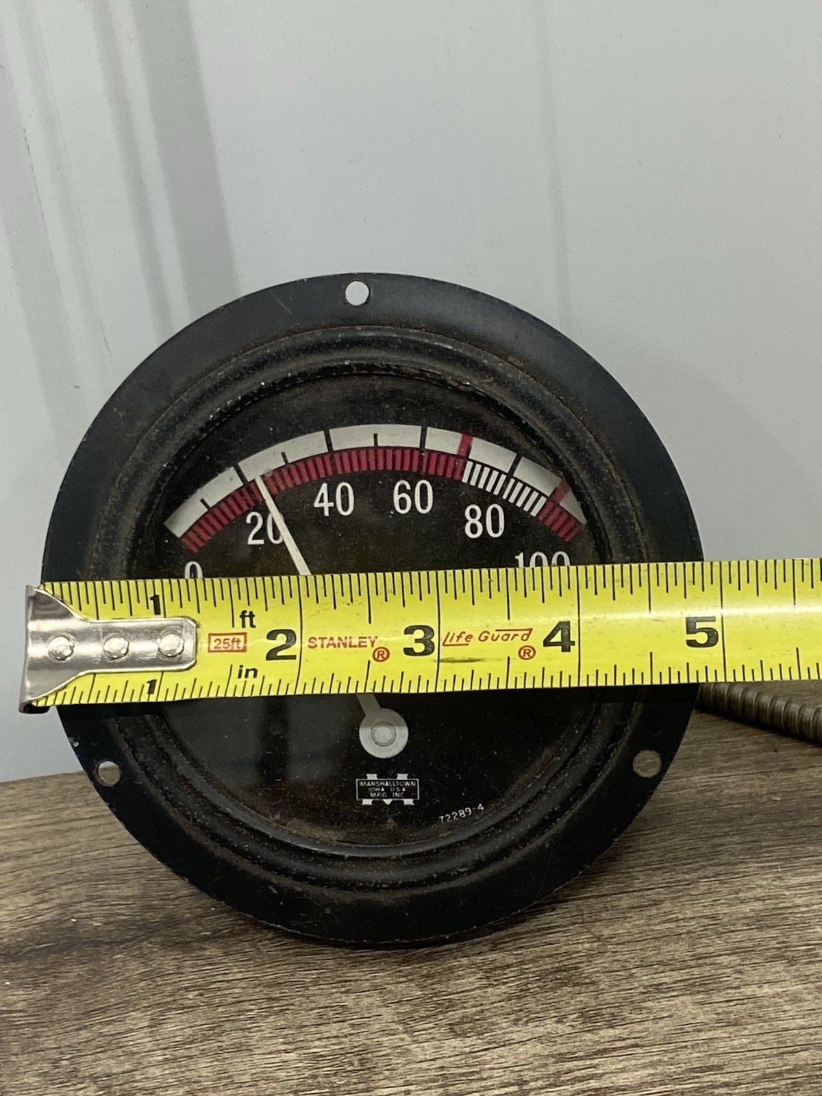MARSHALL TOWN TEMPERATURE GAUGE 0-150 CENTIGRADE 72289-4
