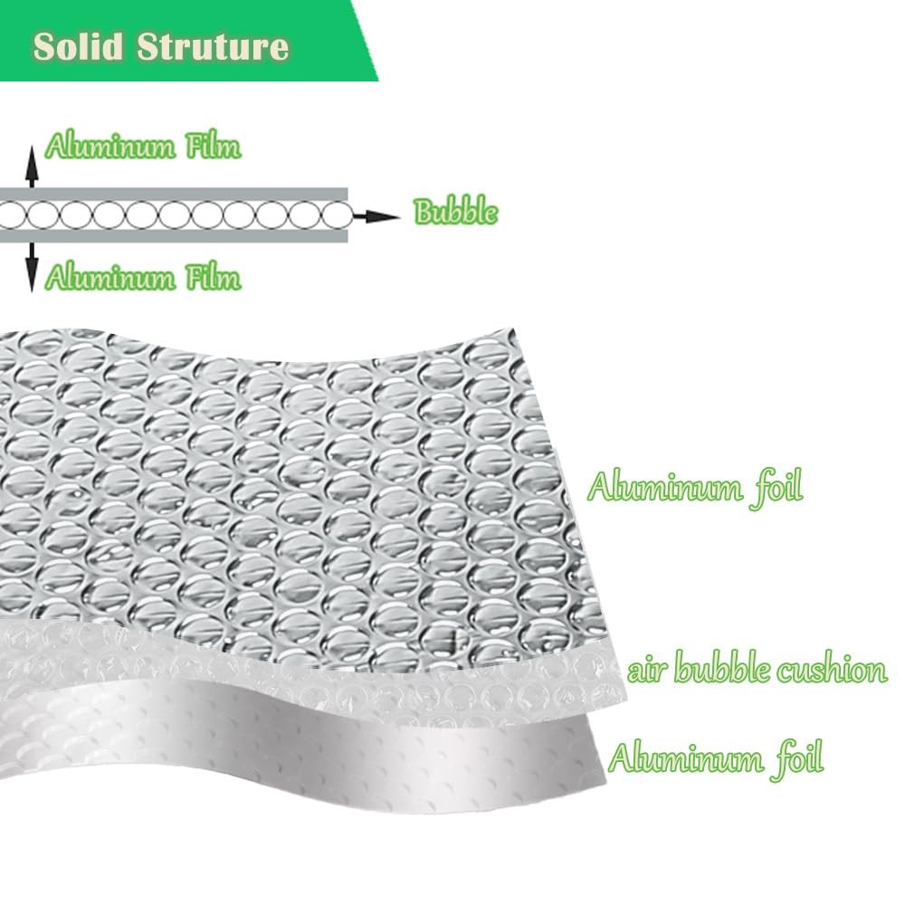24"x 10 Ft Reflective Window Insulation,Rv Insulation for Keep Heat, Double R...
