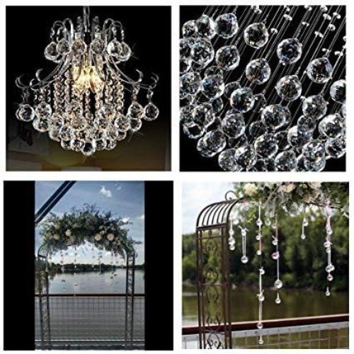 Spherical 50mm Clear Glass Crystal Prism - Perfect Gift and Home Decor Accent
