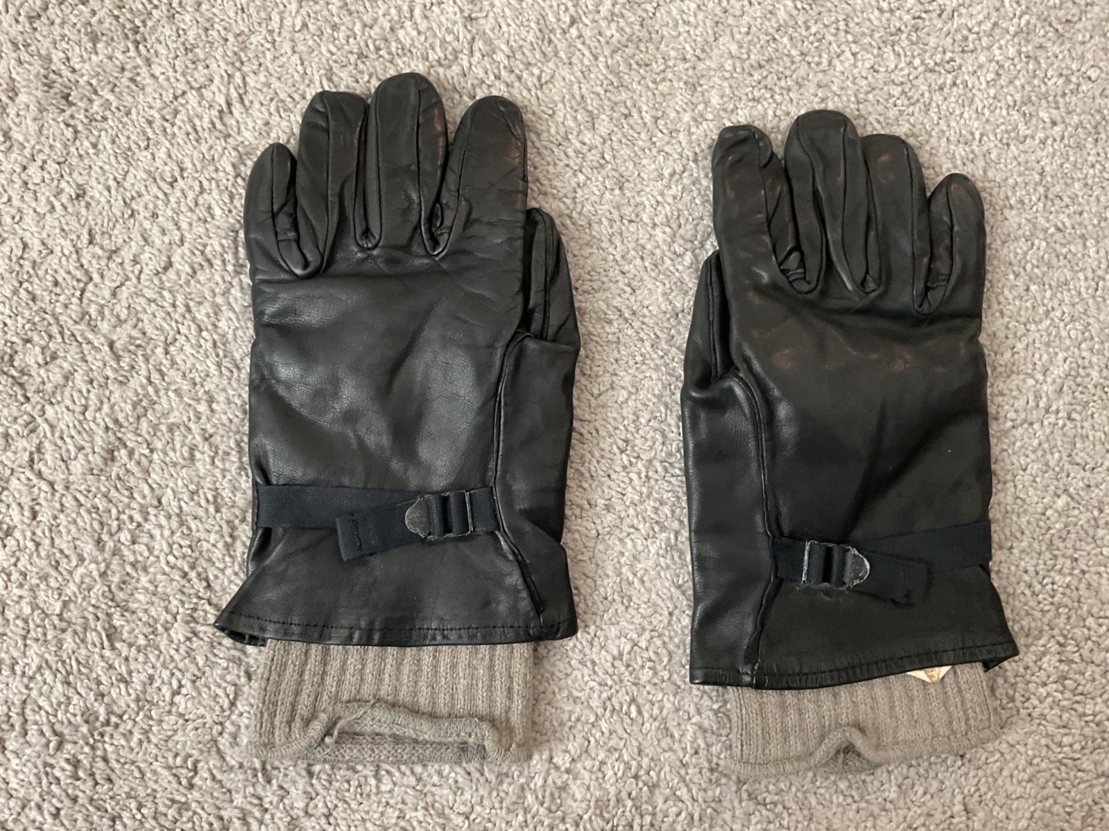 US Army M-1949 Military Gloves and shells Cowhide and Wool Size 4 stienberg bros