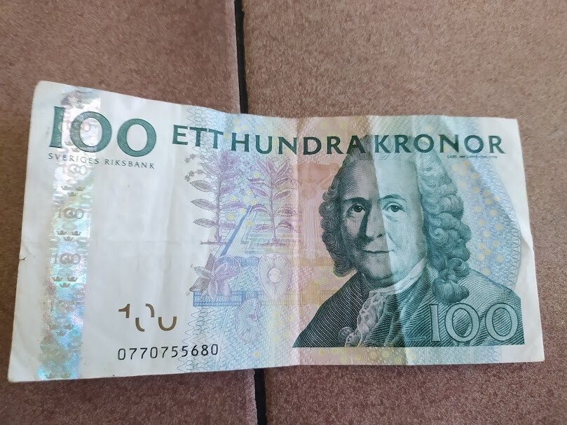 100 Ett Hundra Kronor Sveriges Riksbank Sweden