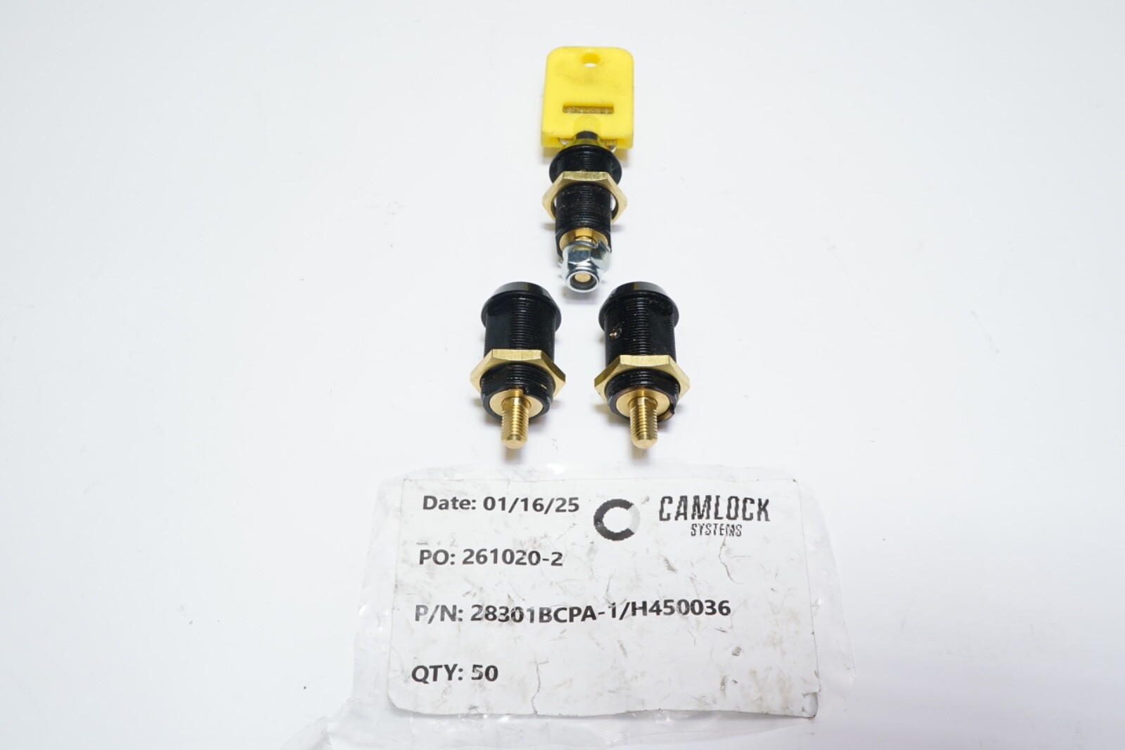 READ! New Lot of 3 Camlock Systems Key & Cores 28301BCPA-1/H450036 Keyed Alike