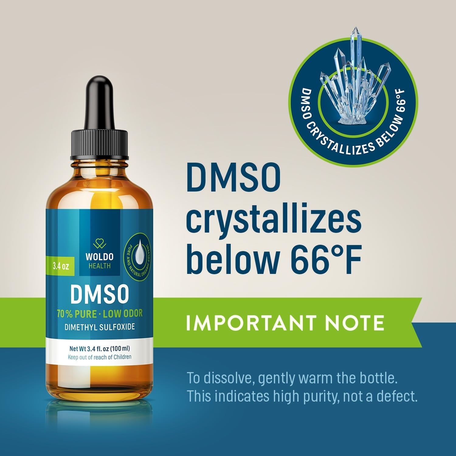 70% DMSO Liquid - Pharmaceutical Grade Dimethyl Sulfoxide, High Purity Solvent,