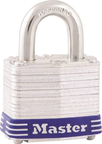 NEW MASTER LOCK 1D LAMINATED STEEL KEYED PADLOCK 5/16" X 15/16"  6402408