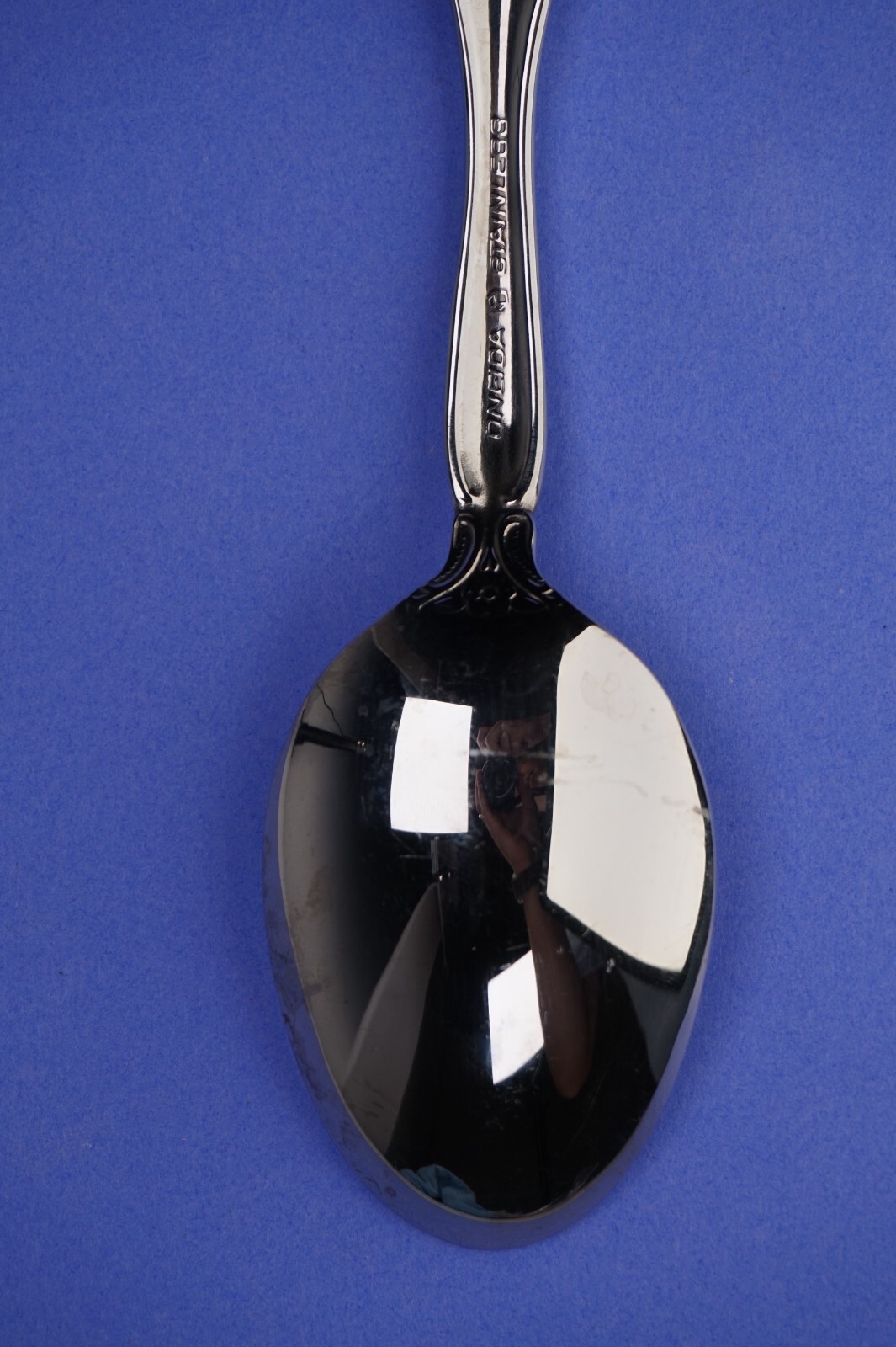 Oneida Stainless Michelangelo Pattern Cube Logo Place/Oval Soup Spoon 6 1/2"