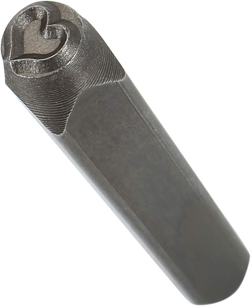 6Mm Heart Metal Punch Stamp Stamping Tool for Stamping/Punching Metal, Jewelry,