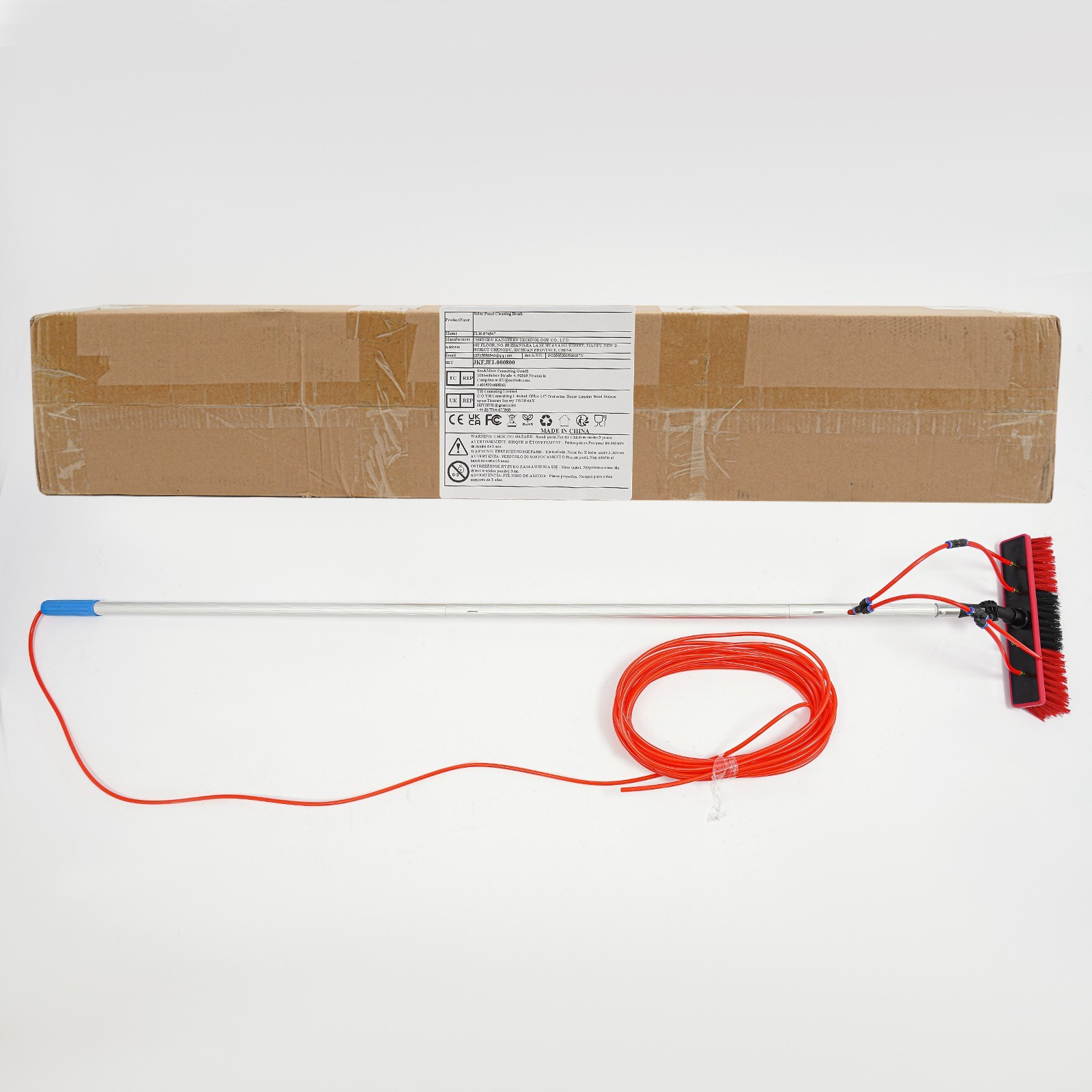 Solar Panel Cleaning Brush Outdoor Window Adjustable Pole Cleaning Kit Modern