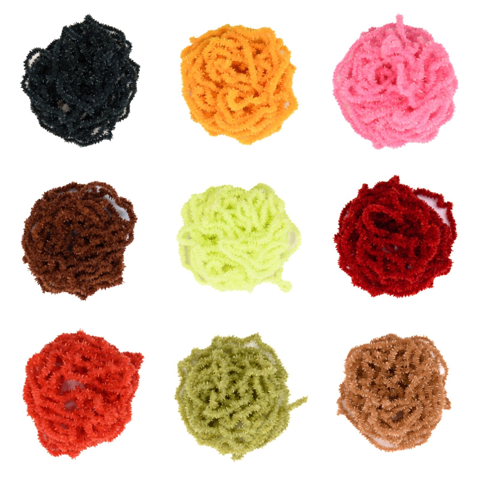 Cascade Crest Chewy Chenille 3 mm Fly & Jig Tying Material 3 Yard Pack