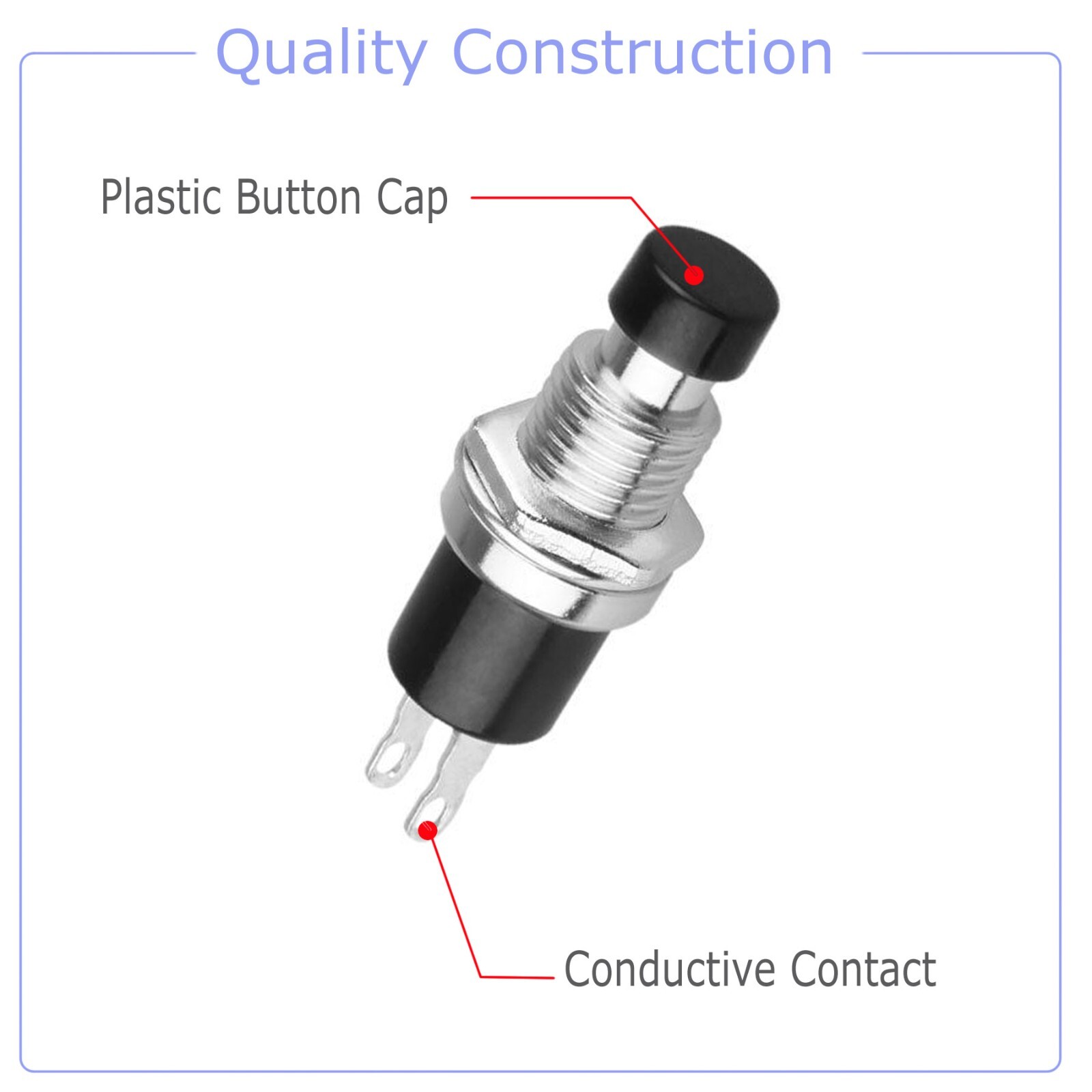 Push Button Red Green Yellow Switch Momentary On Off Push Button