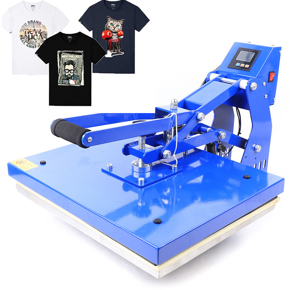 Upgraded Semi-Auto Heat Press Machine Clamshell 16x20 Slide Out Base T Shirt