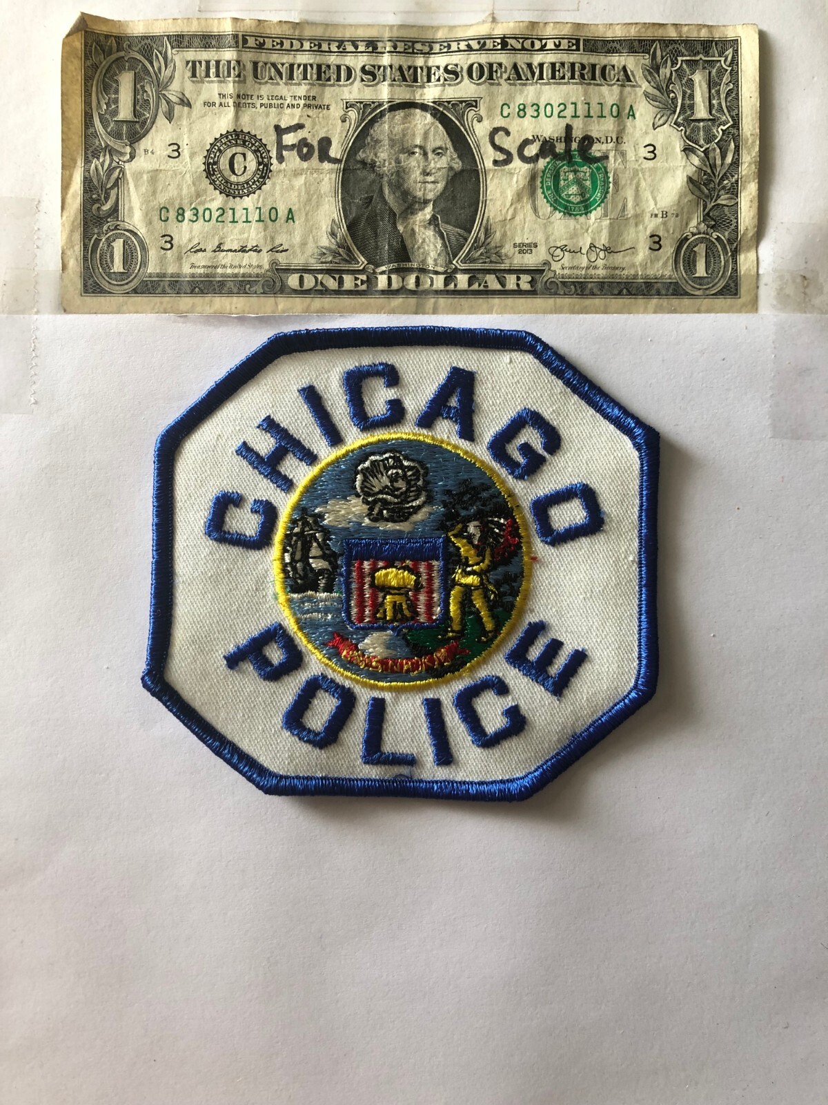 Chicago Illinois Police Patch Un-sewn great condition