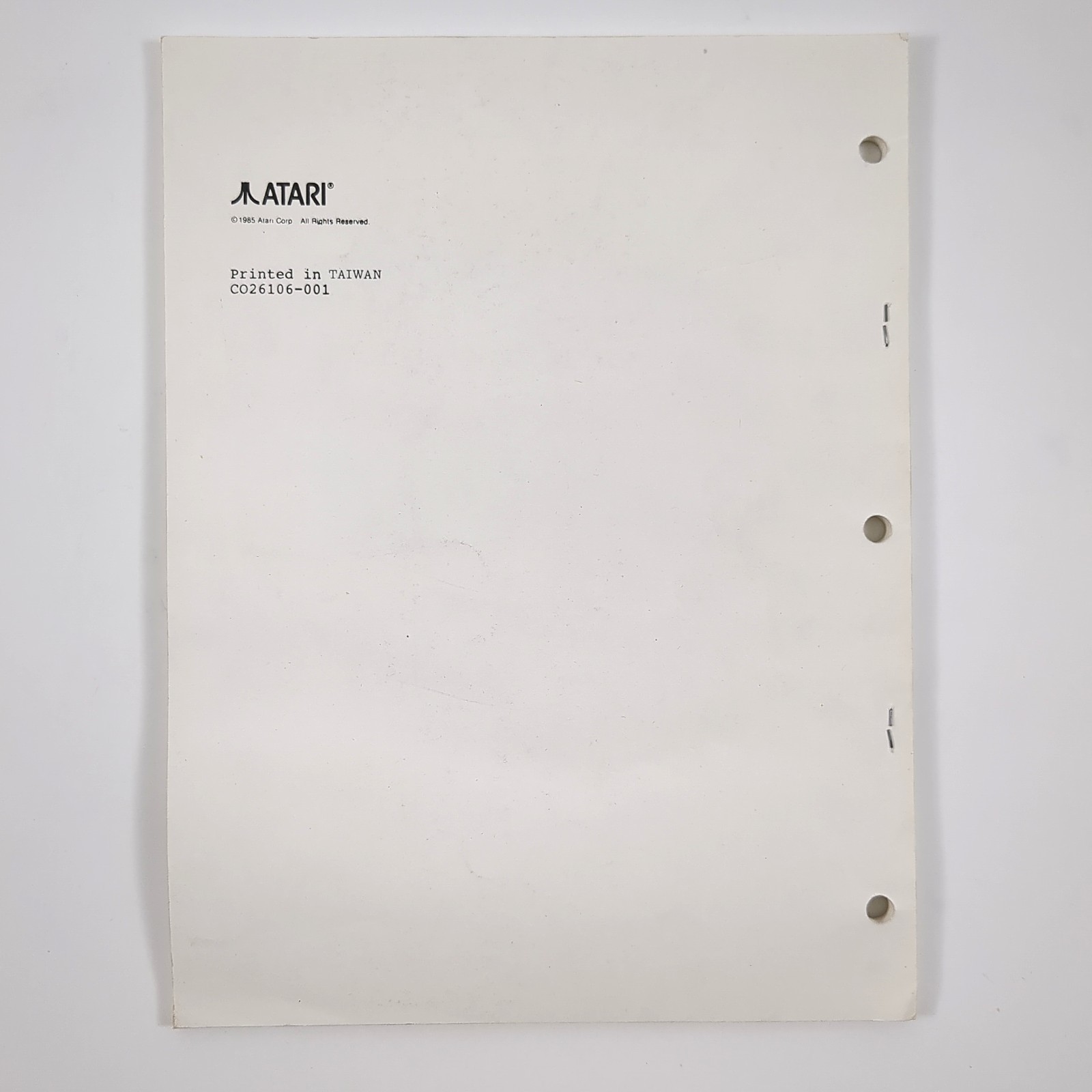 Atari Logo Sourcebook Vintage Graphic Design Atari Manual