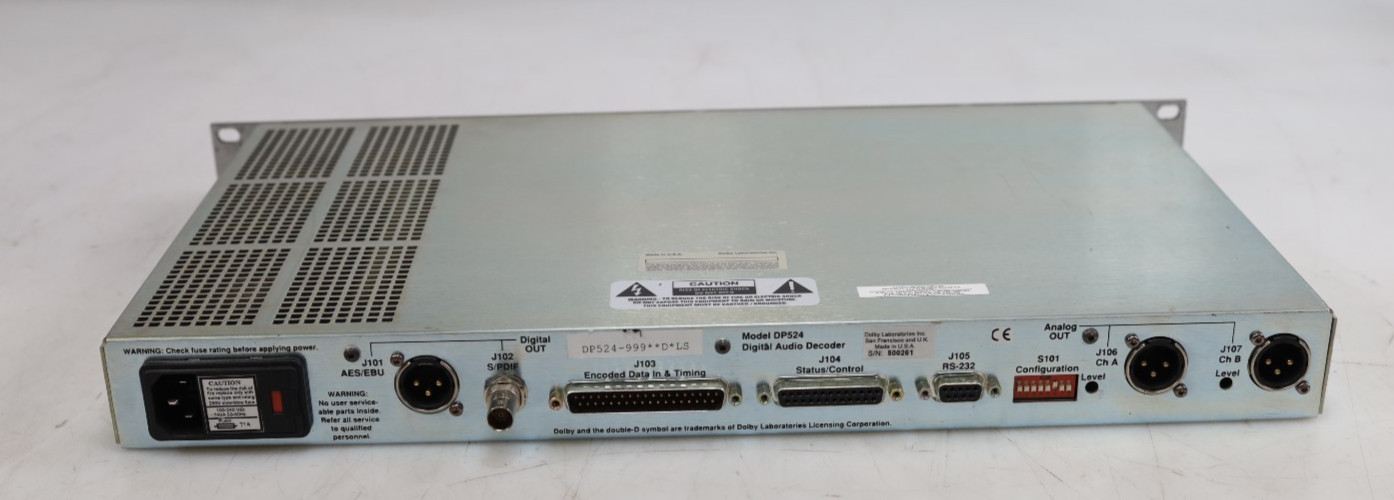 Dolby DP524 Digital Audio Decoder Broadcast Studio Processor