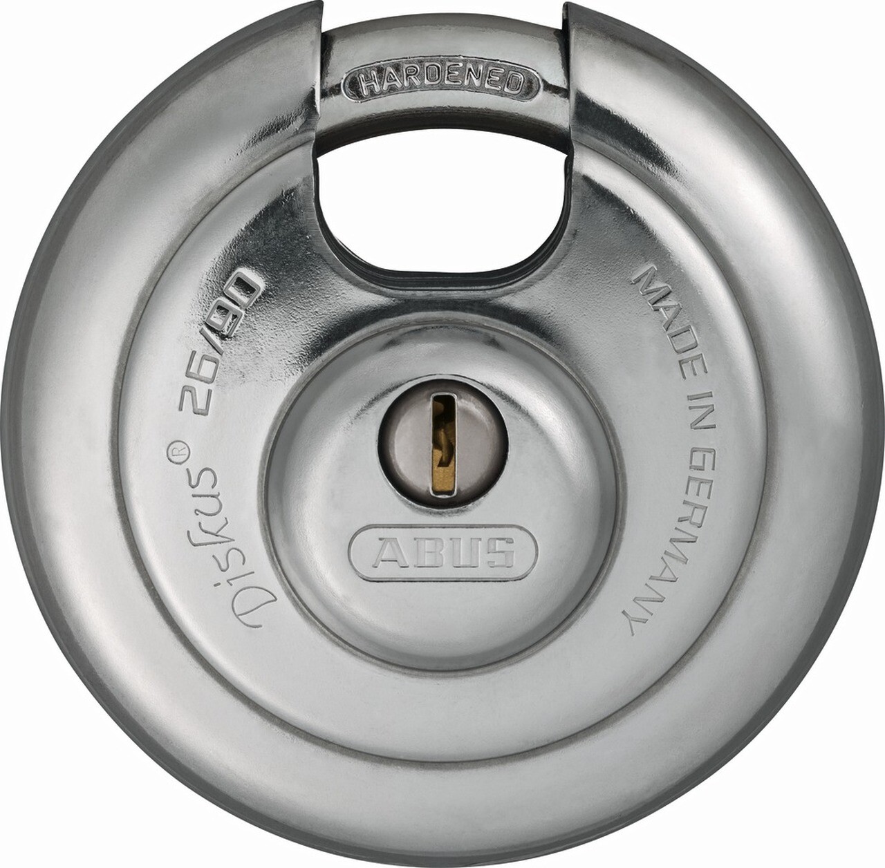 ABUS 26/90 Diskus Padlock Keyed Different 3-5/8" Diameter