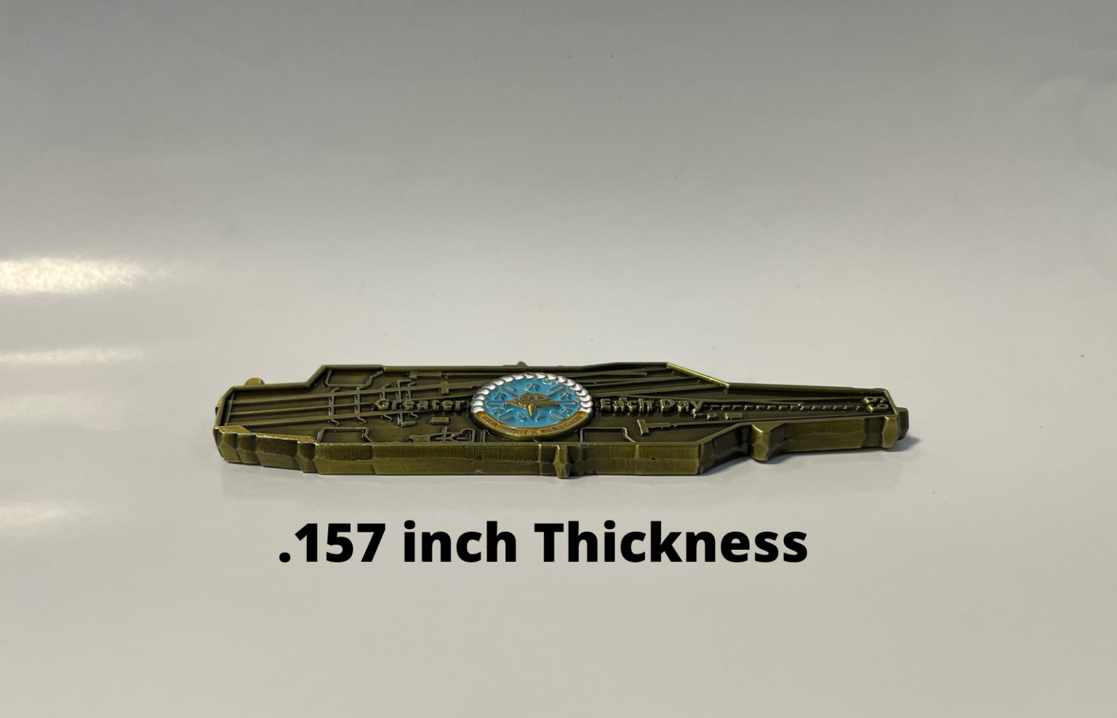 USS Dwight D. Eisenhower (CVN-69) Challenge Coin - Carrier Shape