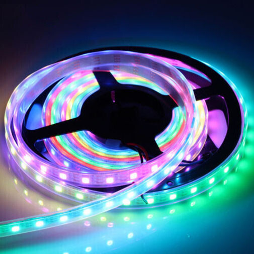 5050 WS2812B Dream Color RGB LED Strip 30/60/144LEDs/M Individual Addressable 5V