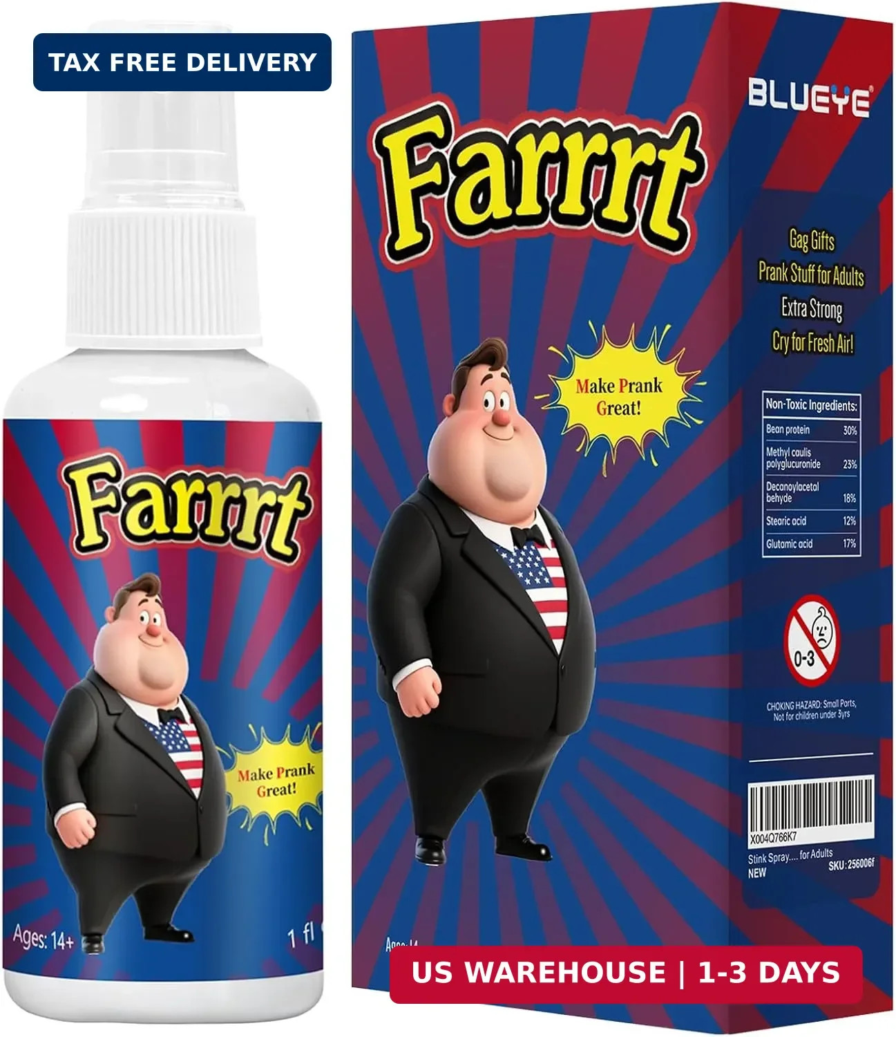 BLUEYE Stink Spray,Extra Strong,Potent Stink Smell,Hilarious Gag Gifts,Funny Pra