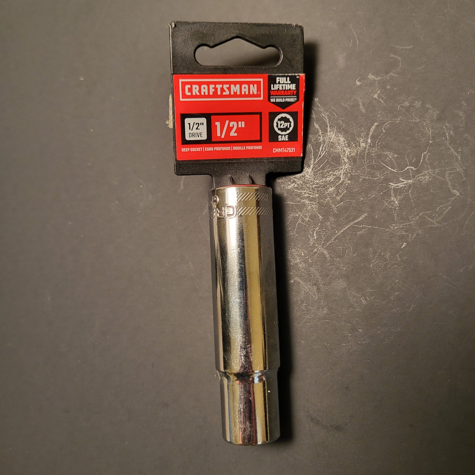 Craftsman new 1/2” deep socket 12 point 1/2” drive cmmt47521