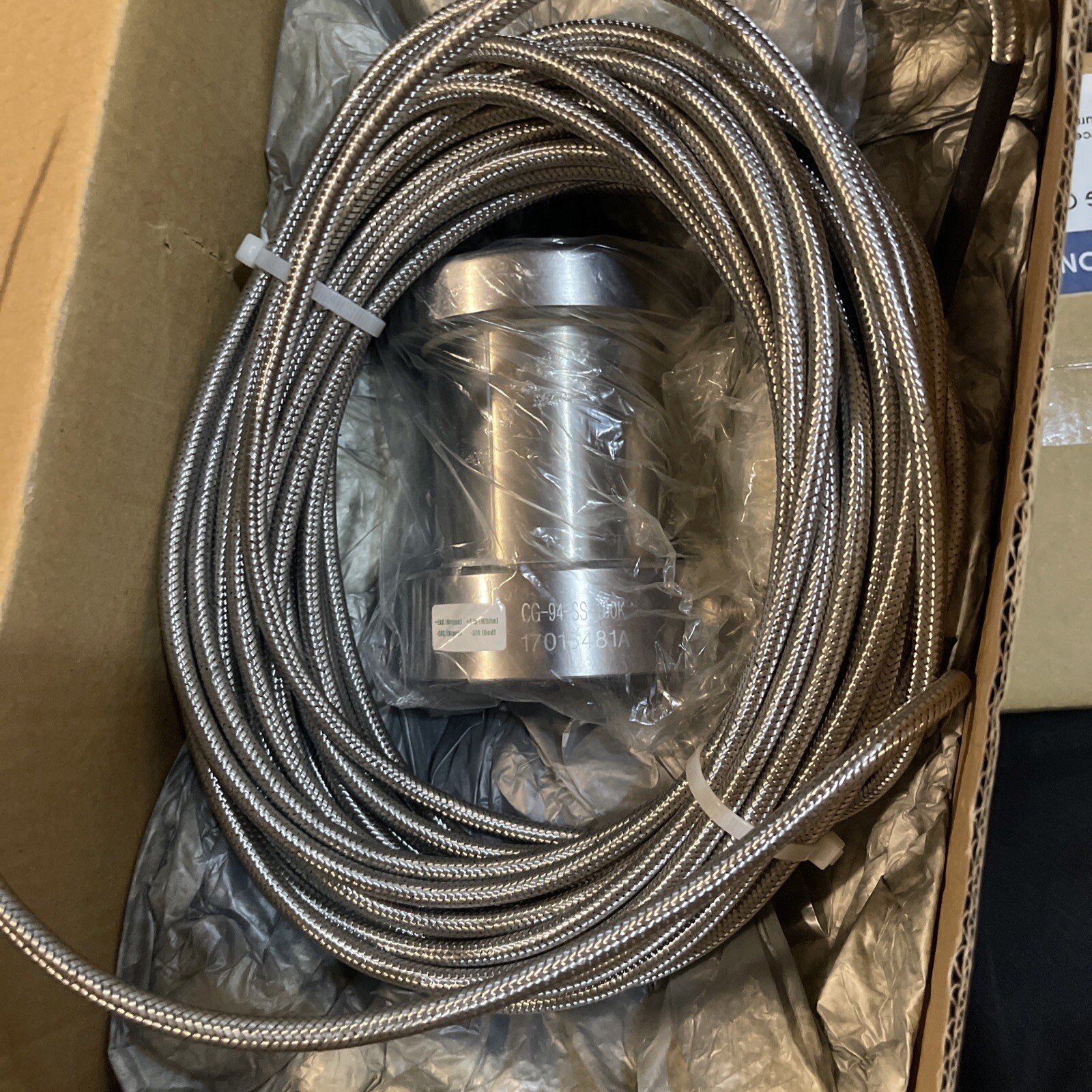 CG-94-SS 100K Stainless Steel Load Cell..50' Braided Shield Cable