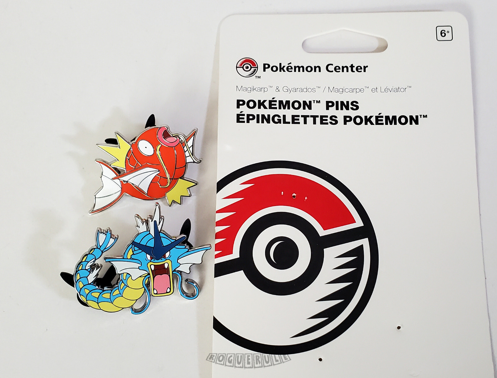 🚦Pokemon Center Enamel Pin : Gyarados - Magicarp : Select - New!
