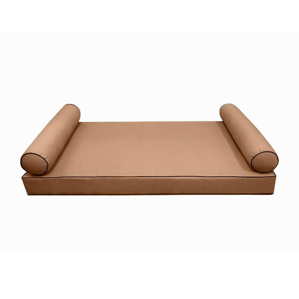 STYLE5 Mattress Pillow Daybed Porch Swing Contrast Trim TwinXL AD104 COVERS ONLY