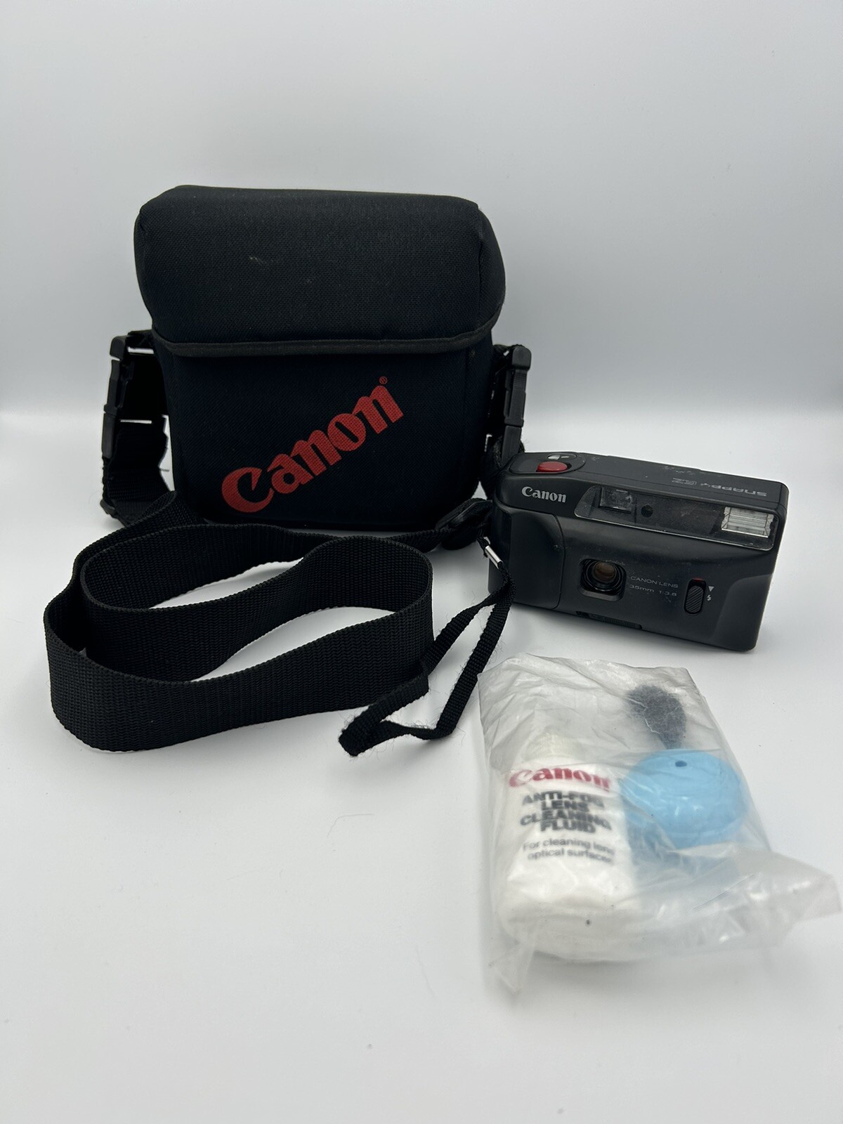 Vintage Canon Snappy EZ Point & Shoot 35mm Film Camera w/ Black Canon Case
