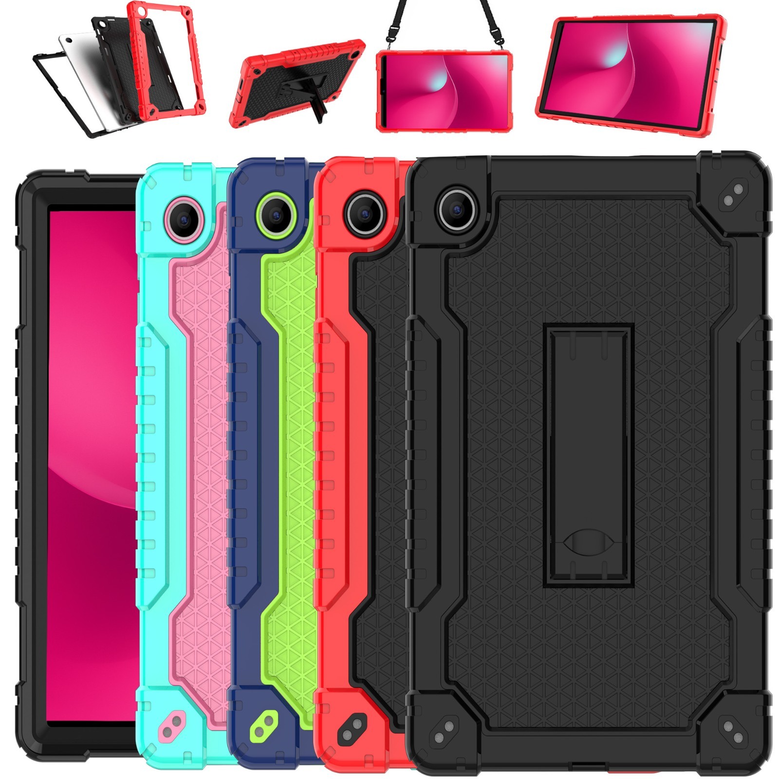 For T-Mobile REVVL Tab 2 5G 10.1" Case Full-Body Protective Stand / Screen Cover