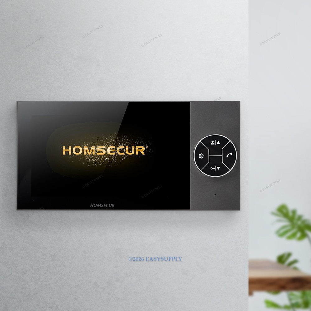 HOMSECUR Audio Video Doorbell Intercom 7"Display Indoor Monitor Realtime Monitor