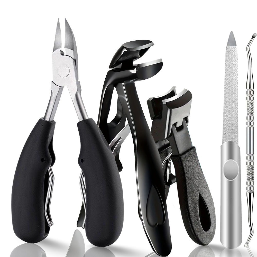 Toenail Clippers for Thick Toenails for Seniors, Upgraded Long Handled Angled...