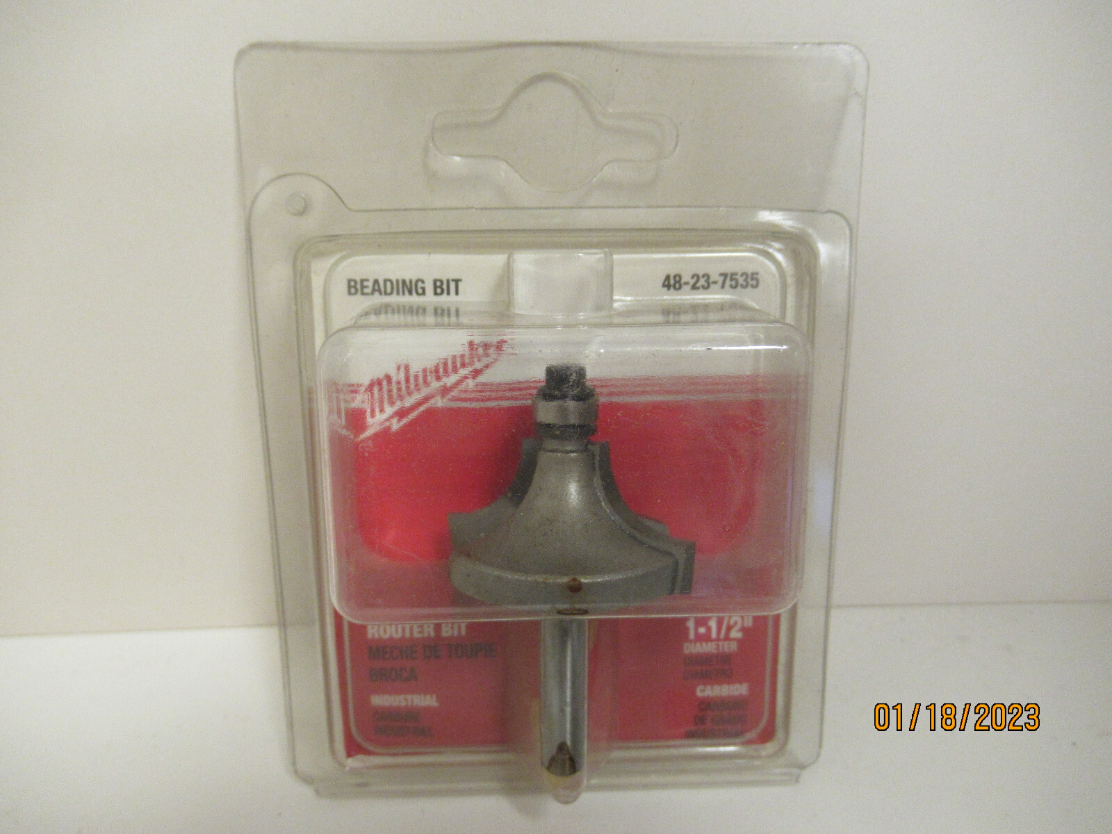 Milwaukee 48-23-7535 1-1/2" Inch Beading Router Bit