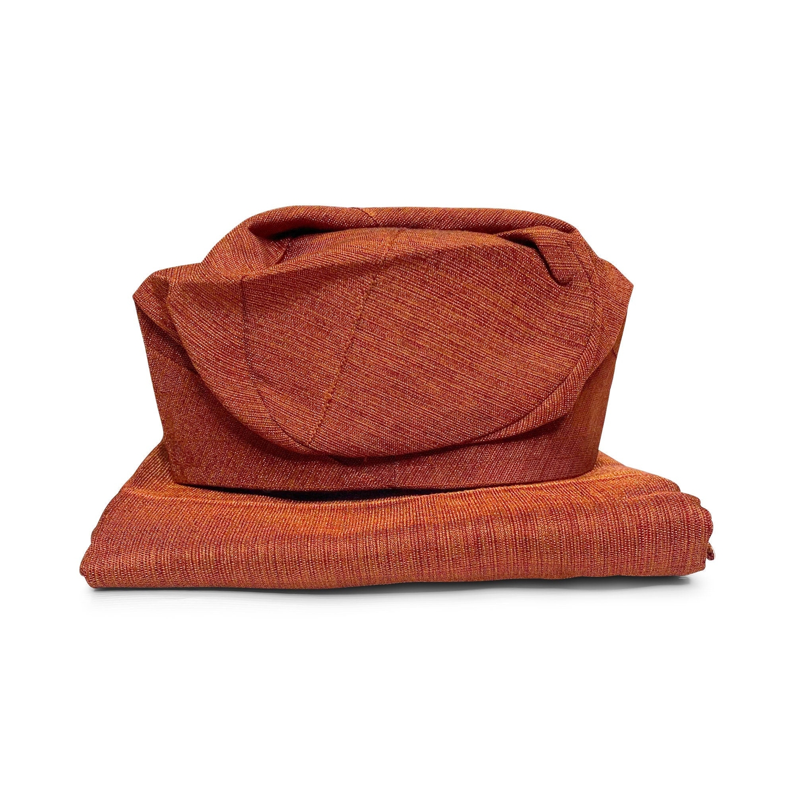 Aso Oke Gele, Ipele, and Fila - brown