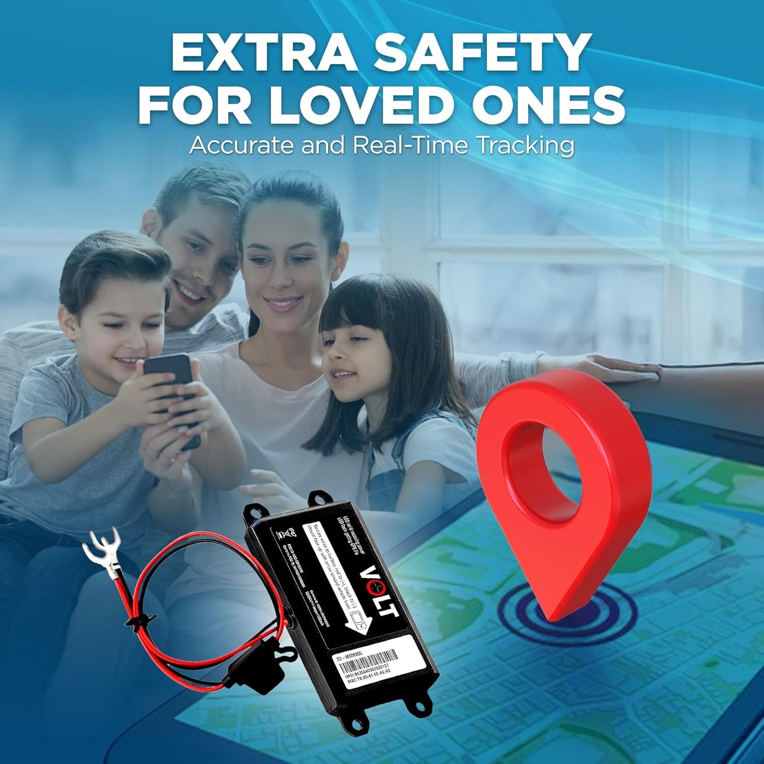 Lightning GPS Easy Hardwired 4G Real Time Hidden Tracking Device for Vehicles