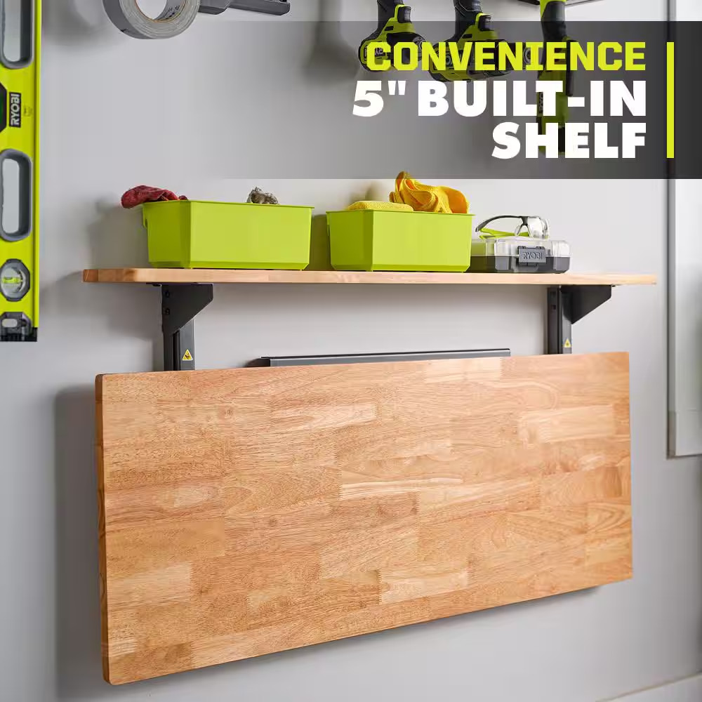 Stowaway Wall Mounted Folding Workbench Table