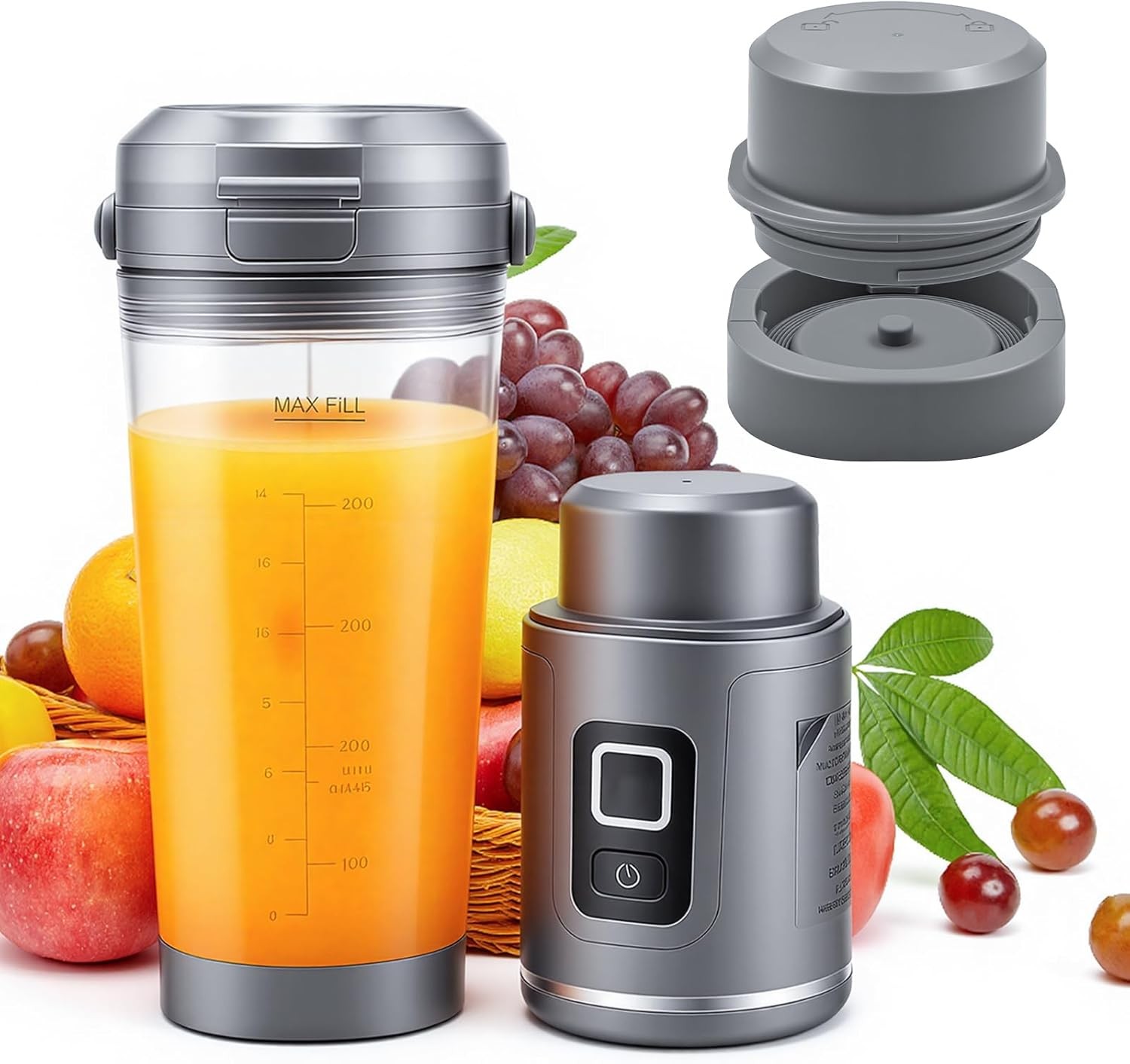 Vessel Cap & Blade Cover Set Compatible with Ninja Blast Portable Blender BC100