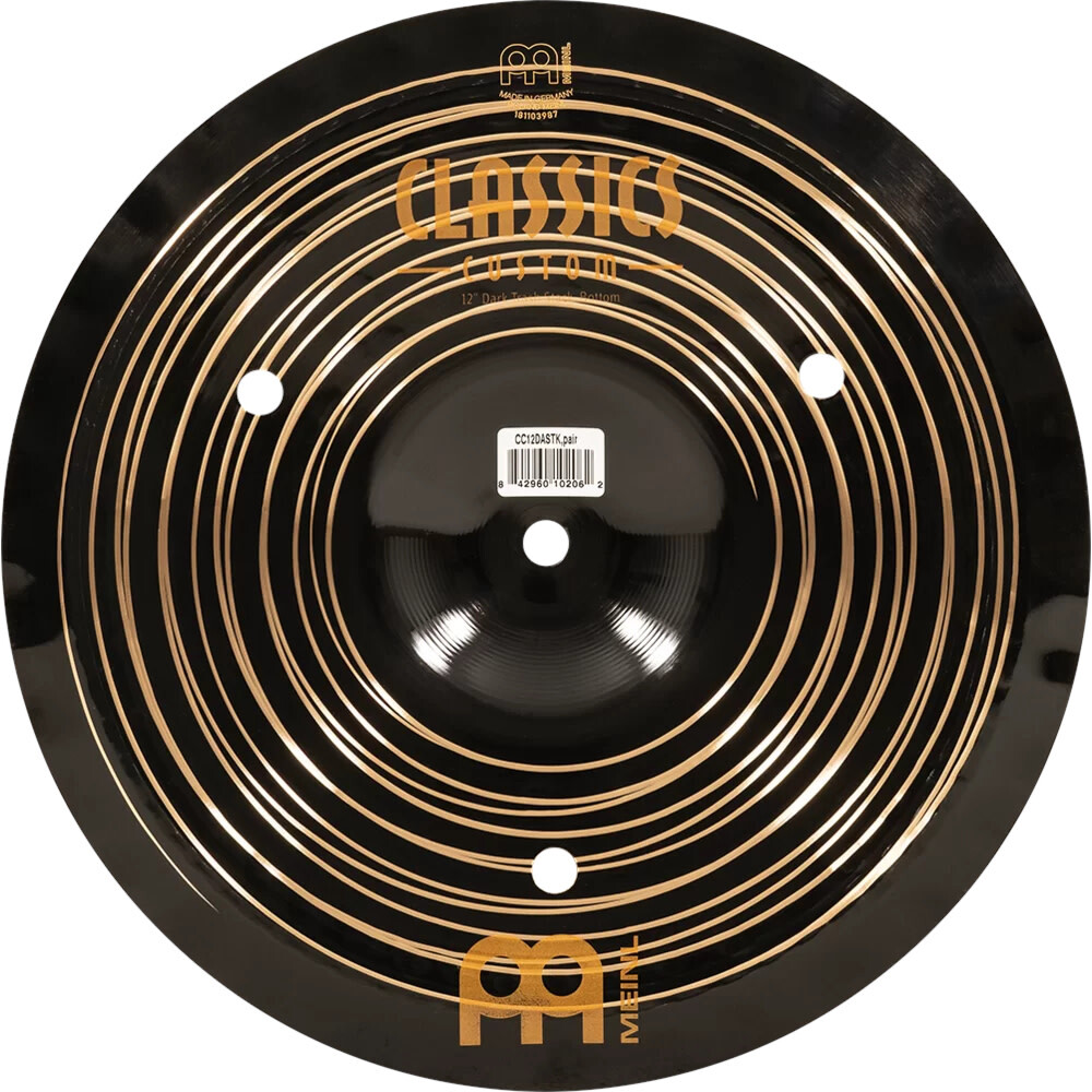 Meinl CC-12DASTK Classics Custom Dark Trash Stack Cymbals, 12"
