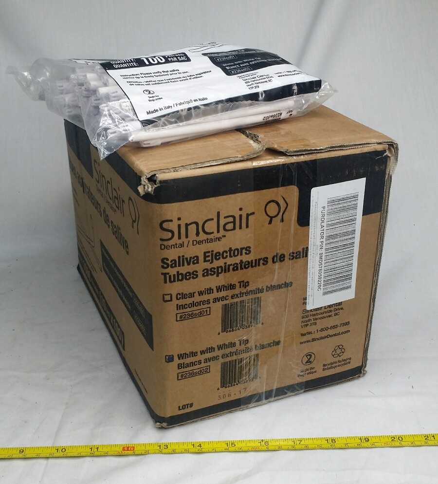 Sinclair, Dental, Saliva Ejectors, 1000/bx, ,White, 236sd02, SKBAWA-B059