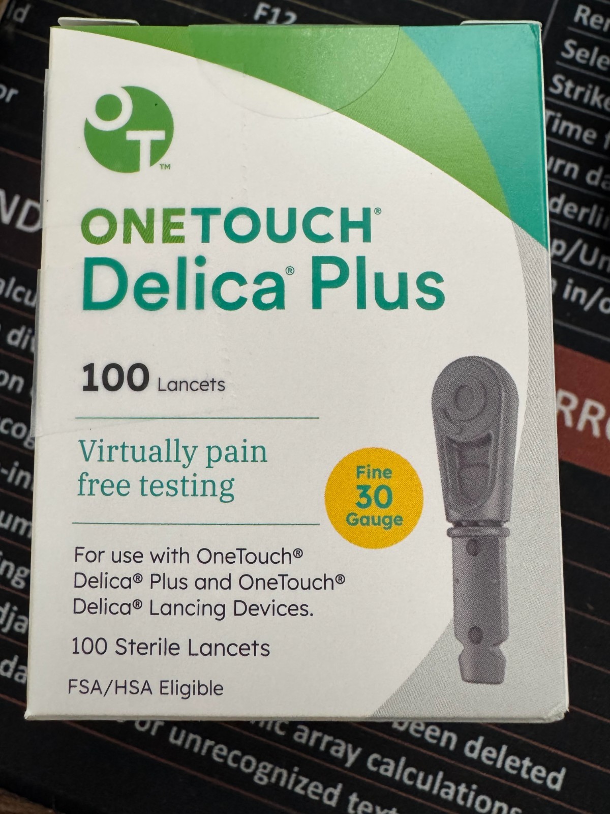 OneTouch Delica Extra Fine 33 Gauge Lancets Exp 5/30/29 box sealed
