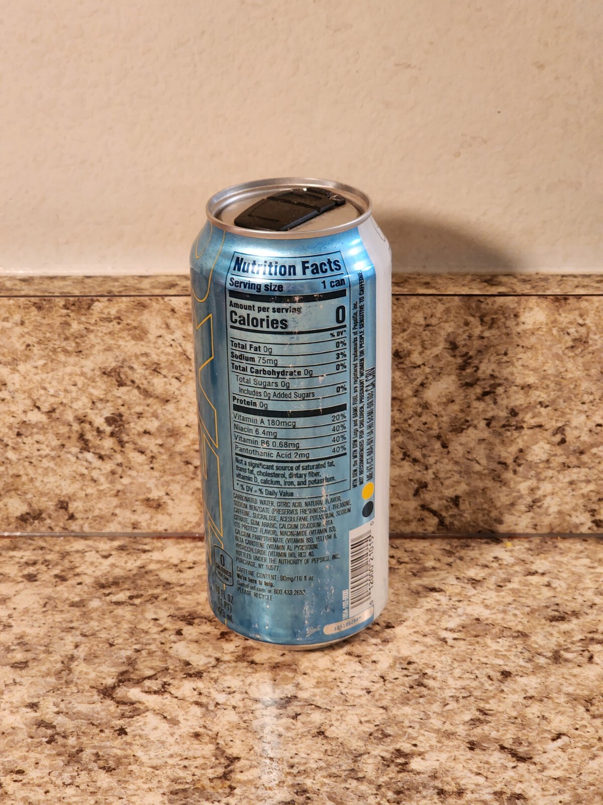 Mountain Dew Game Fuel Courageous Sherbet Zero Sugar EMPTY 16oz Can (2021)