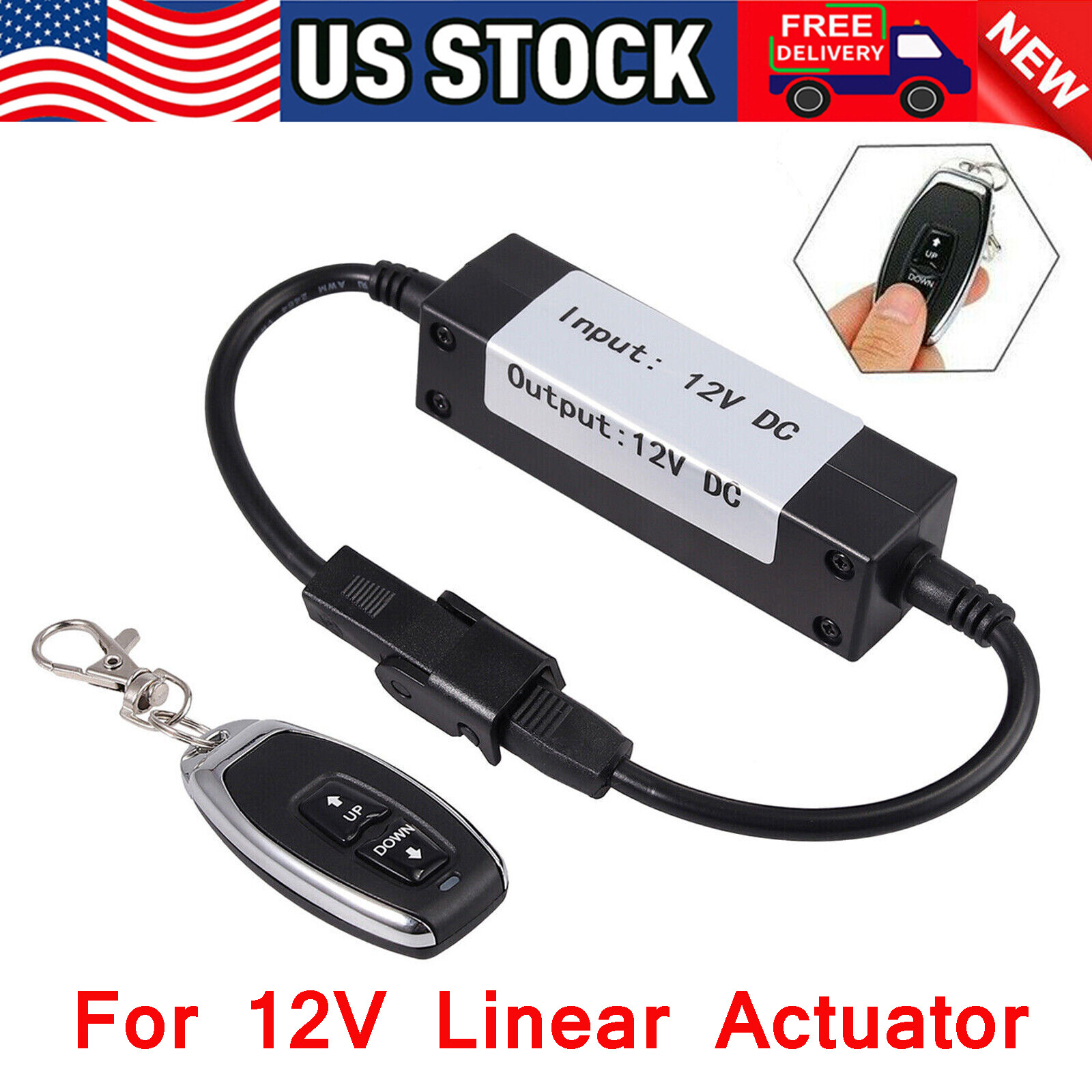 Linear Actuator Controller Motor 12V Momentary Switch Forward/Reverse Wireless