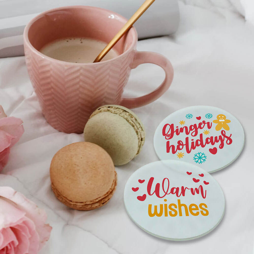 USA 120pcs/CTN Diameter 3.9" Round Sublimation Blank Glass Coaster