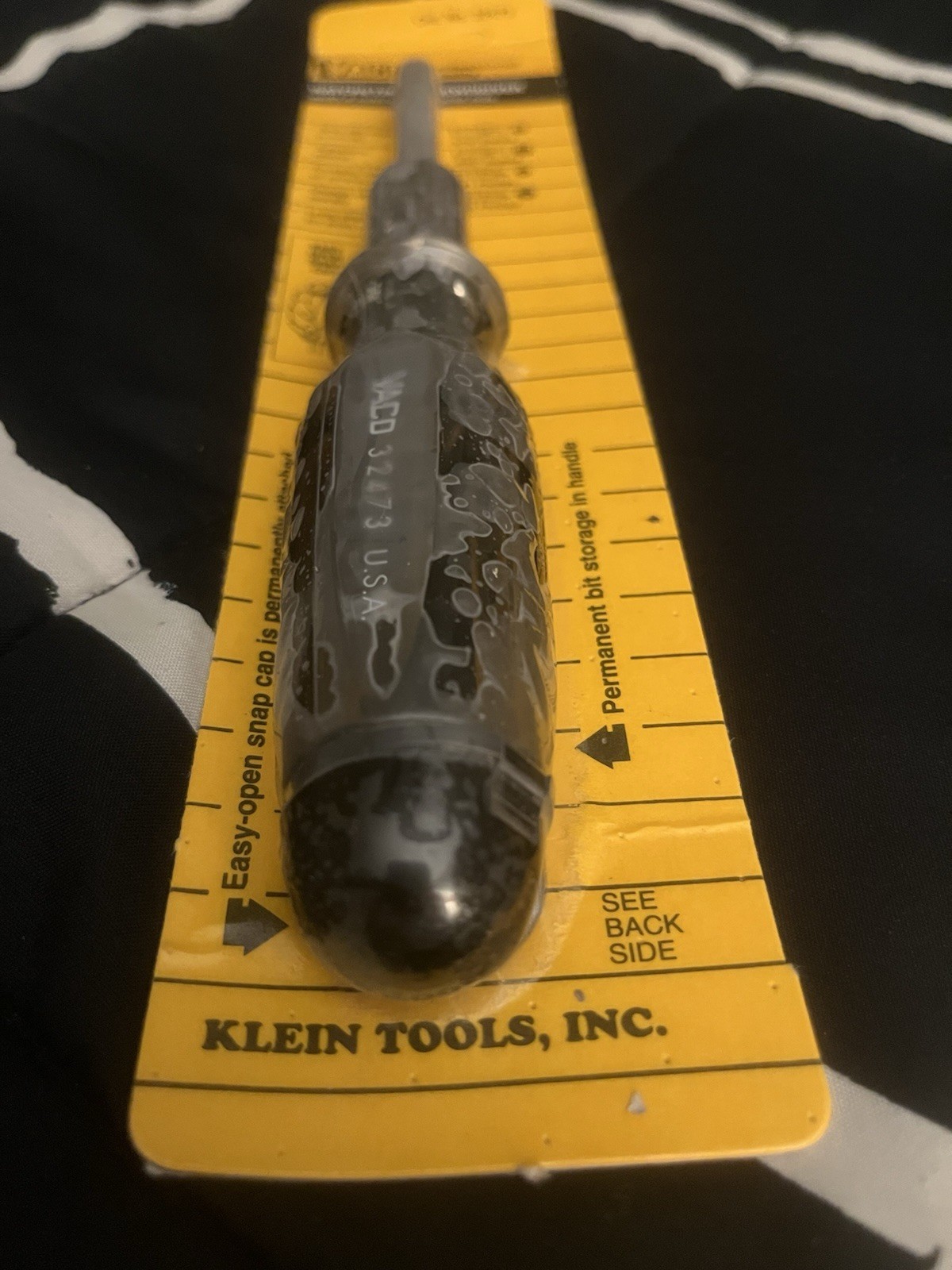 Vaco Klein Tools 32473 Reversible Ratcheting Screwdriver w/ 4 Bits VIntage 1994