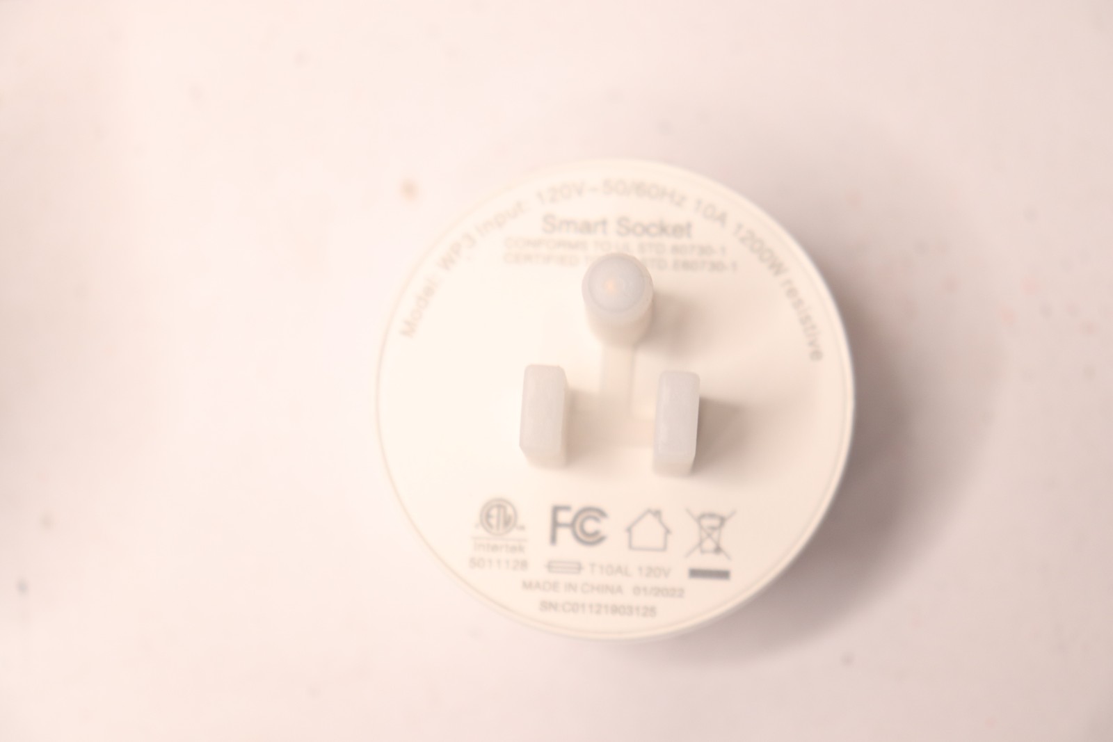 Smart Mini Plug Wi-Fi Outlet Socket White WP3