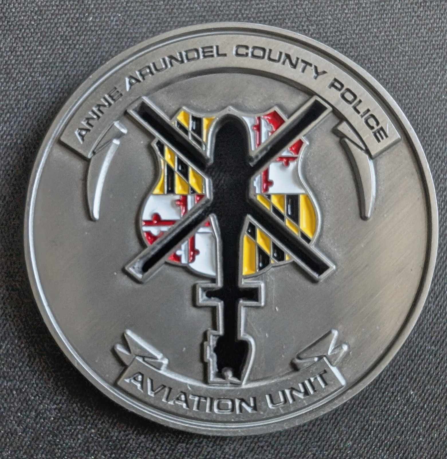 Anne Arundel Co Police Aviation Unit challenge coin