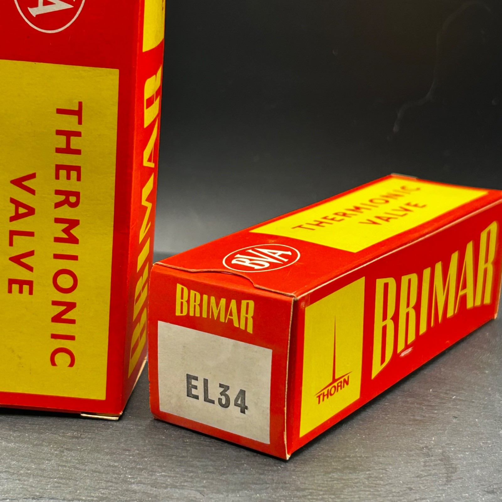 NOS Brimar EL34 Matched Pair Vacuum Tubes – Tested Strong 106% – UK Made – Audio