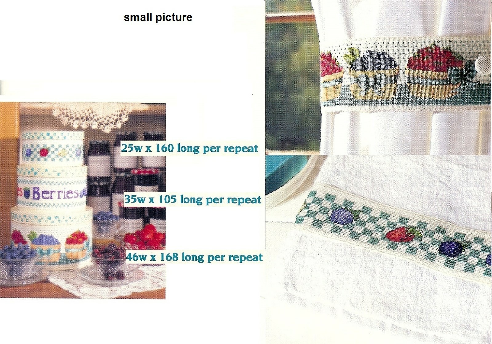 BERRY BANDS -   CROSS STITCH PATTERN ONLY    PY - AUQ