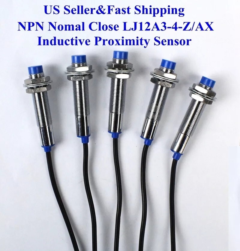 5Pcs NC LJ12A3-4-Z/AX Inductive Proximity Sensor Switch NPN DC6V-36V US