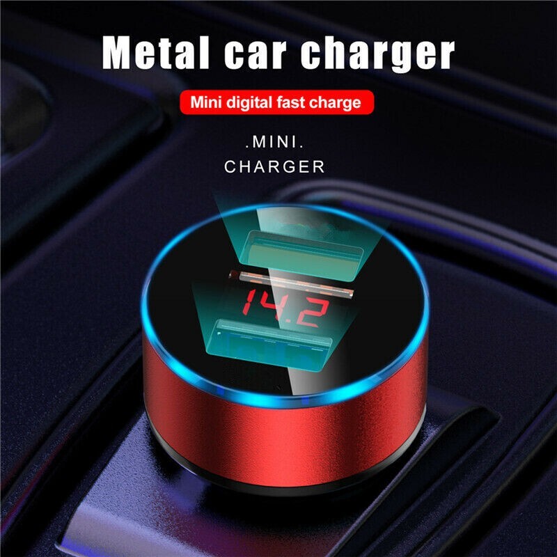 12V Digital LED Display Voltmeter Voltage Gauge Panel Meter Car Motorcycle
