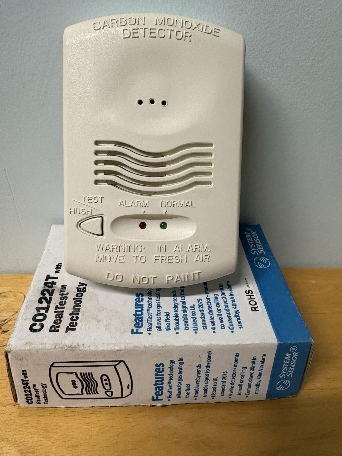 System Sensor CO1224T With Real Test Technology